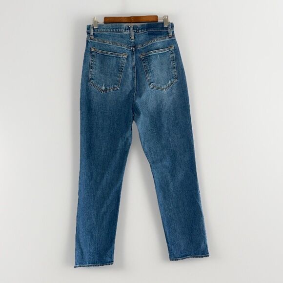 Abercrombie & Fitch Ankle Straight Ultra High Rise Jeans Curve Love 30/10 Long - Picture 2 of 14